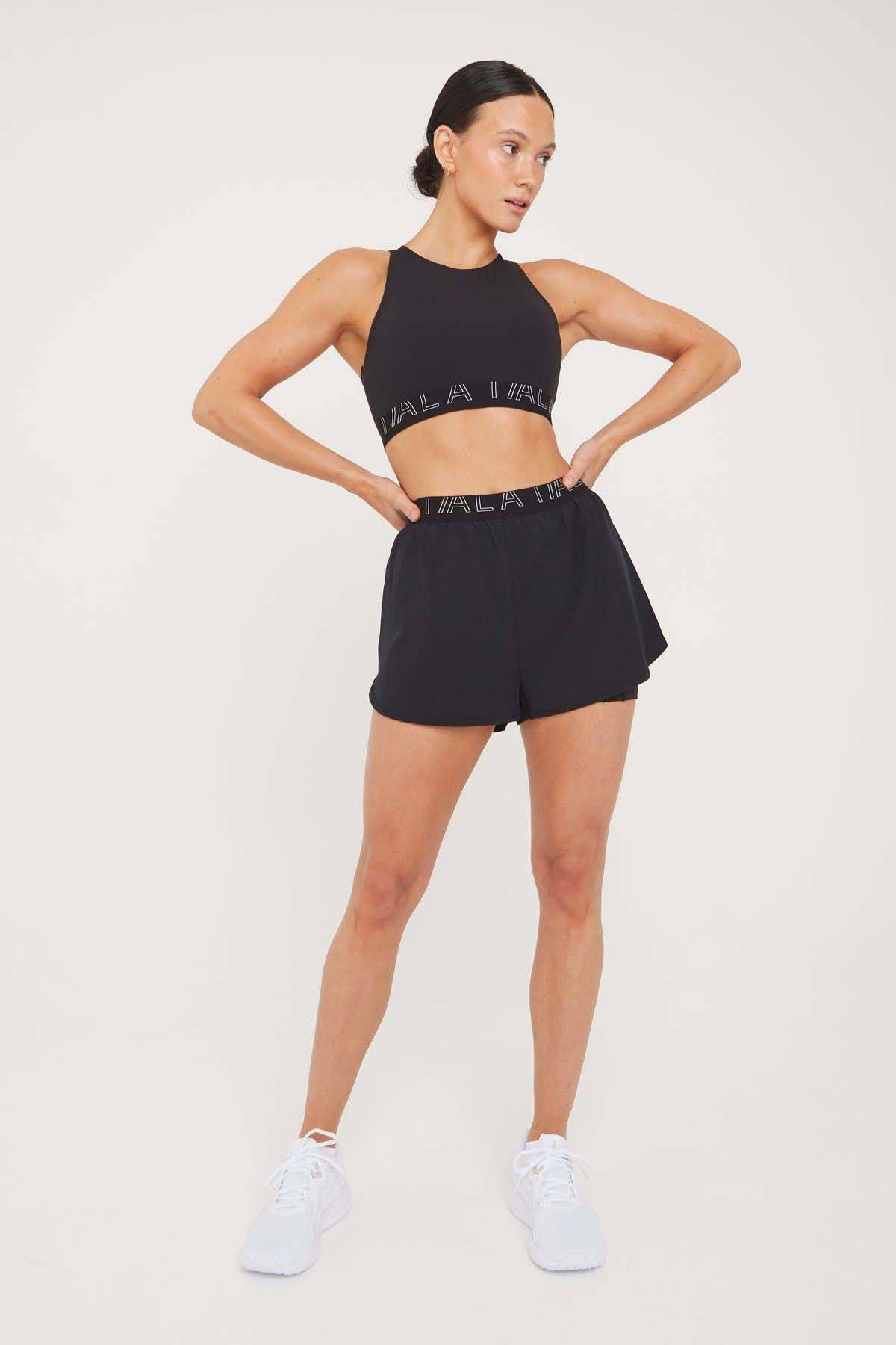 TALA Formtech Double Layer Running Short - Black | The Sole Supplier