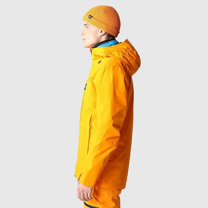 North face orange ski on sale jacket