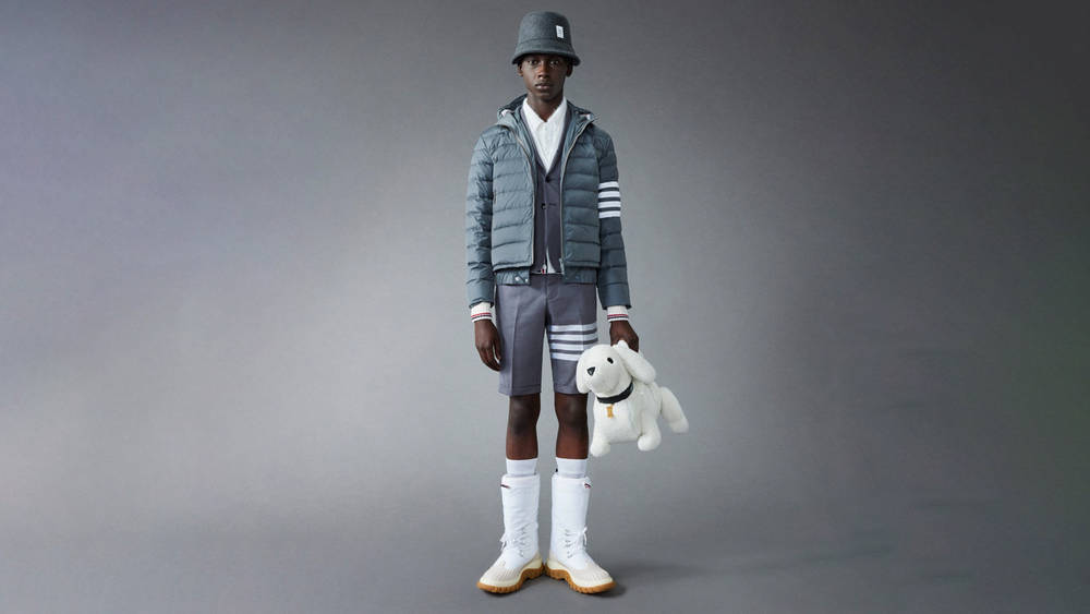 Image via Thom Browne Thom Browne Takes the Dub in Its Stripes Battle With adidas