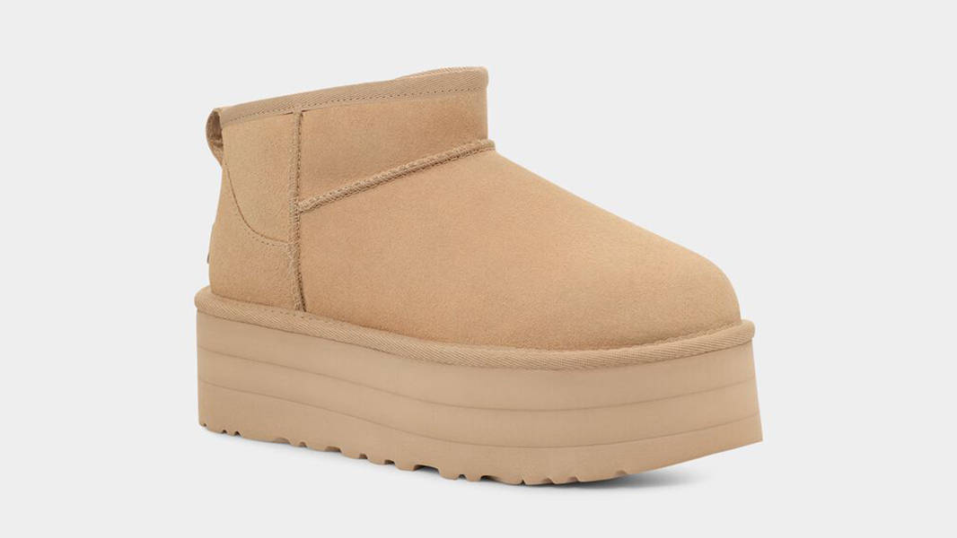 UGG Classic Ultra Mini Platform Driftwood 1135092-DRI Side