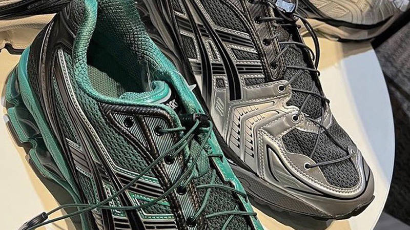 UNAFFECTED x ASICS GEL-Kayano 14 Black Detail 2