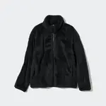 Uniqlo Fluffy Fleece Zipped Jacket Black Feature