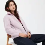 Uniqlo Fluffy Fleece Zipped Jacket Pink Feature