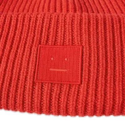 ETRO embroidered-logo knit polo shirt Beanie Sharp Red Front Closeup