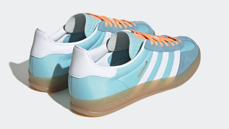 adidas gazelle silver green womens Adidas Gazelle Indoor Preloved Blue White Gum