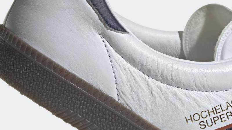 adidas Hochelaga SPZL White Collegiate Navy Closeup