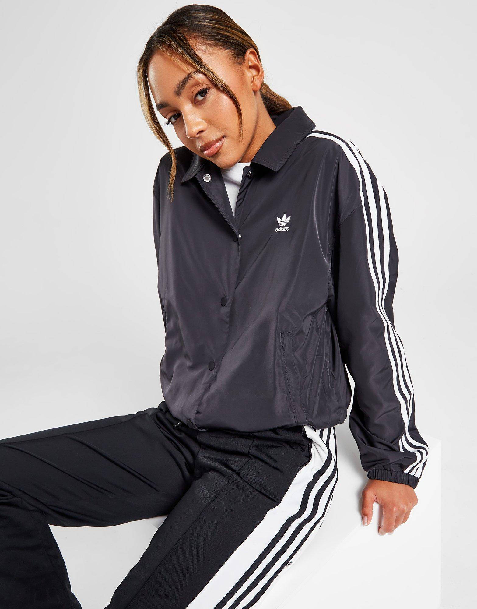 Adidas originals popper outlet bomber jacket in black