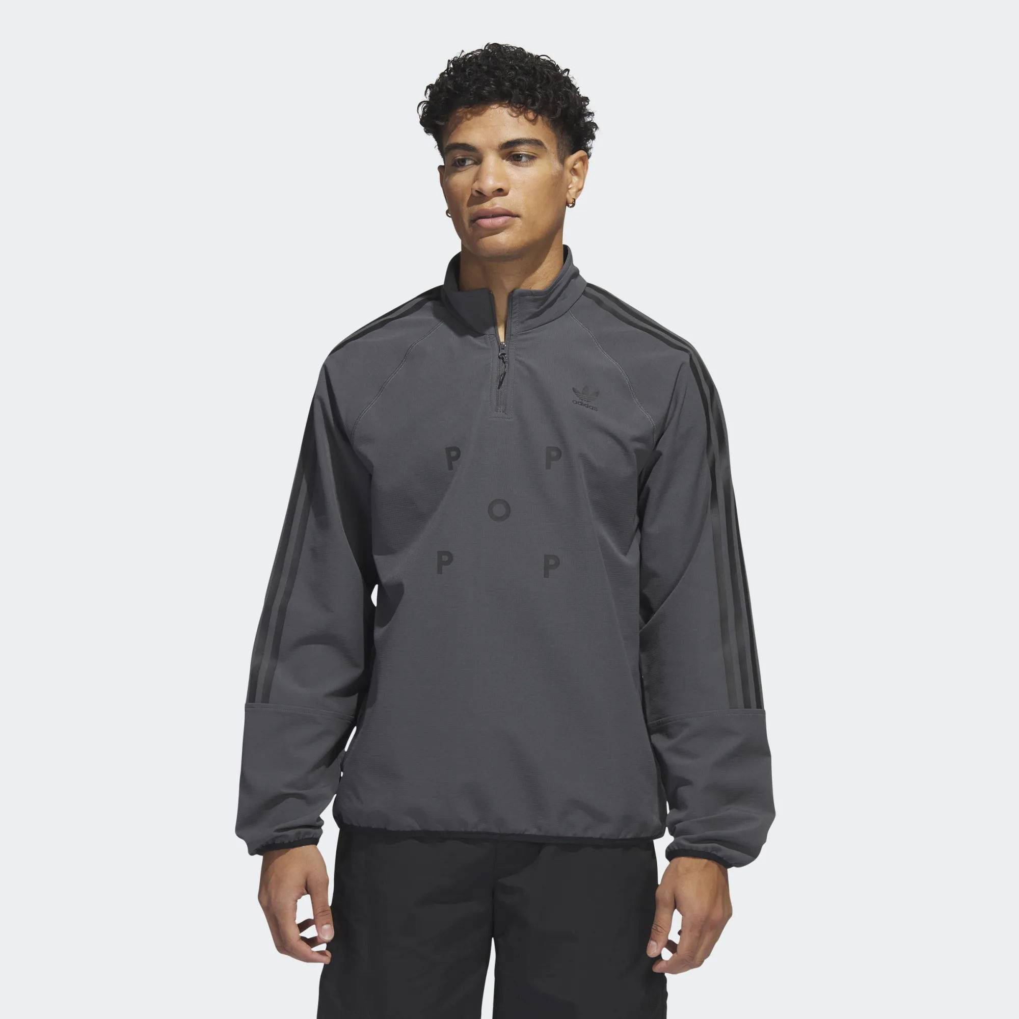 adidas Pop Thermal Long Sleeve Jersey Grey Six Feature