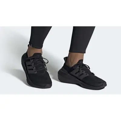 adidas self conscious x adidas collaboration and encore update Triple Black On Foot