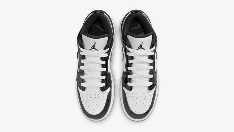 low top 1s black and white