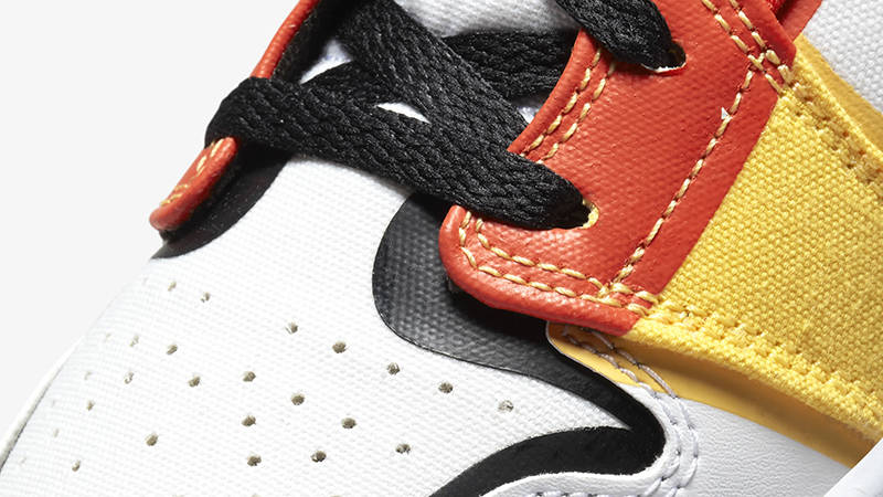 Air Jordan 1 Mid SE GS Multi Canvas DV1316-100 Detail