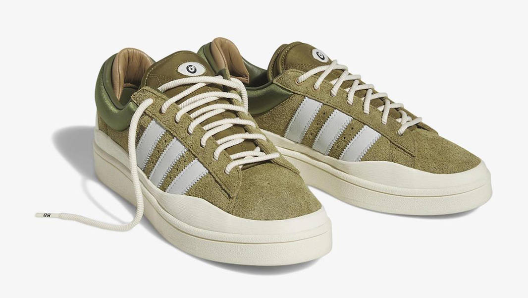 Bad Bunny x adidas Campus Olive Green ID7950 Front