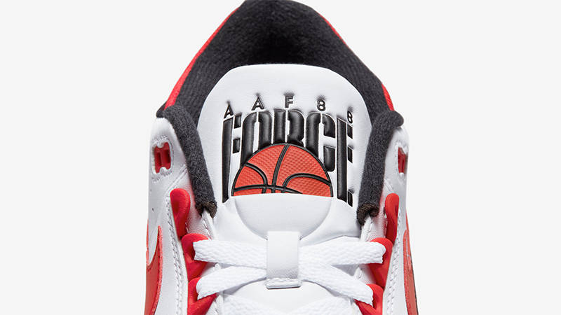 Billie Eilish x Nike Air Alpha Force 88 White Red Black DZ6763-101 Detail
