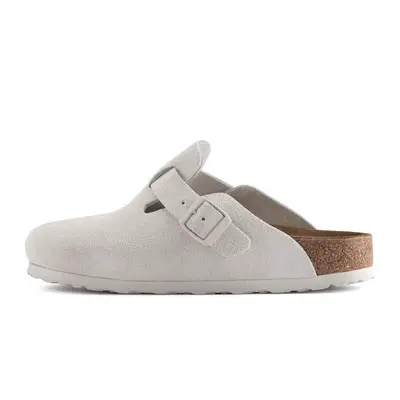 Birkenstock Boston Antique White Suede | Where To Buy | 1024731 | The ...