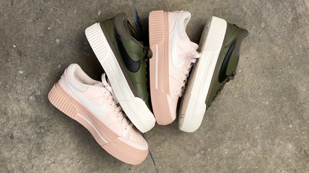 Pleasing Tones And a Platform Sole Make These Nike Court Legacy Sneakers a Must-Have