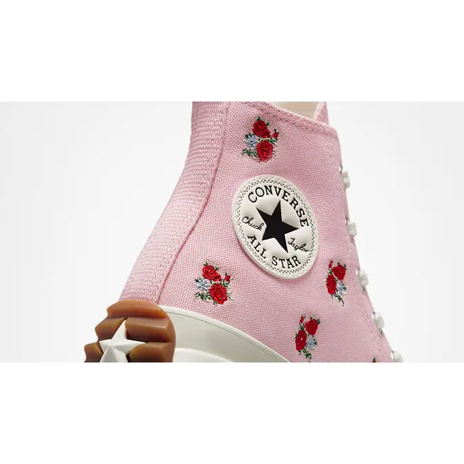 Converse Run Star Hike Platform High Embroidered Floral Pink Where To Buy A05192C The Sole