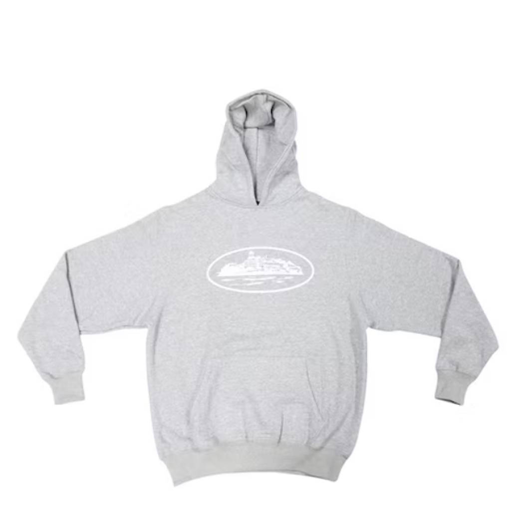 Corteiz Og Alcatraz Hoodie Grey Feature