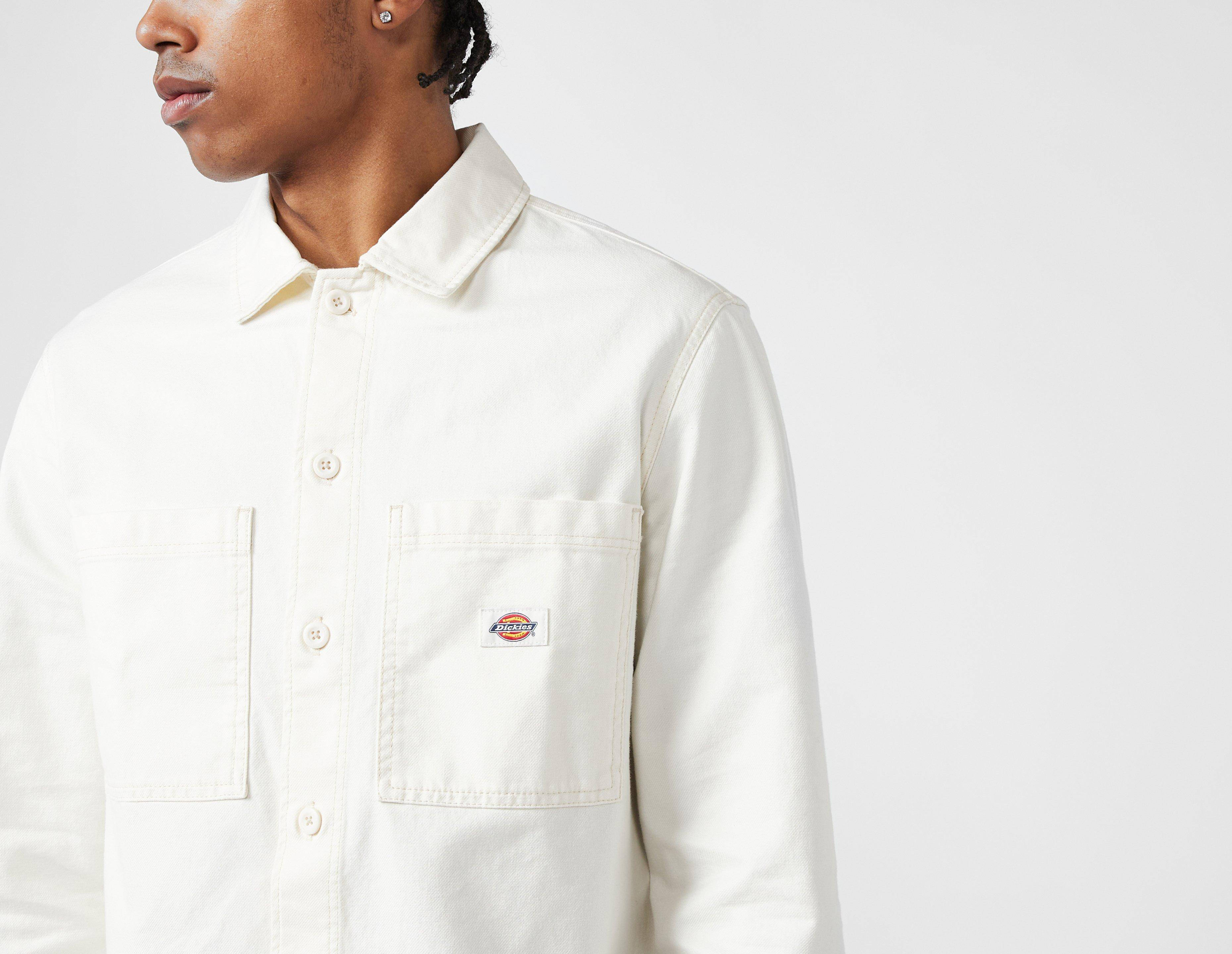 Dickies Florala Shirt White Front Closeup