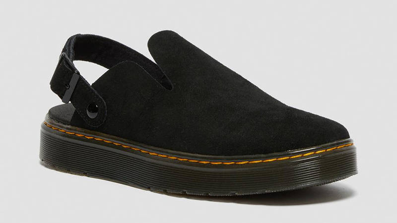 Dr. Martens Carlson Suede Mules Black 27410001 Side