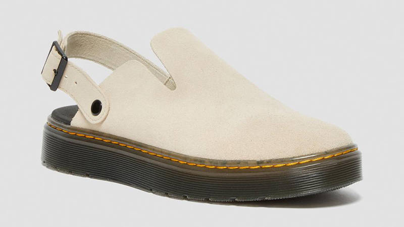 Dr. Martens Carlson Suede Mules Sand 27410268 Front