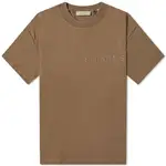 Fear of God Essentials Logo Tee Wood Feature