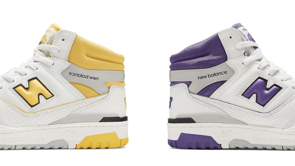 Image via New Balance The New Balance 650 Celebrates Its Roots in Lakers-Themed Colours