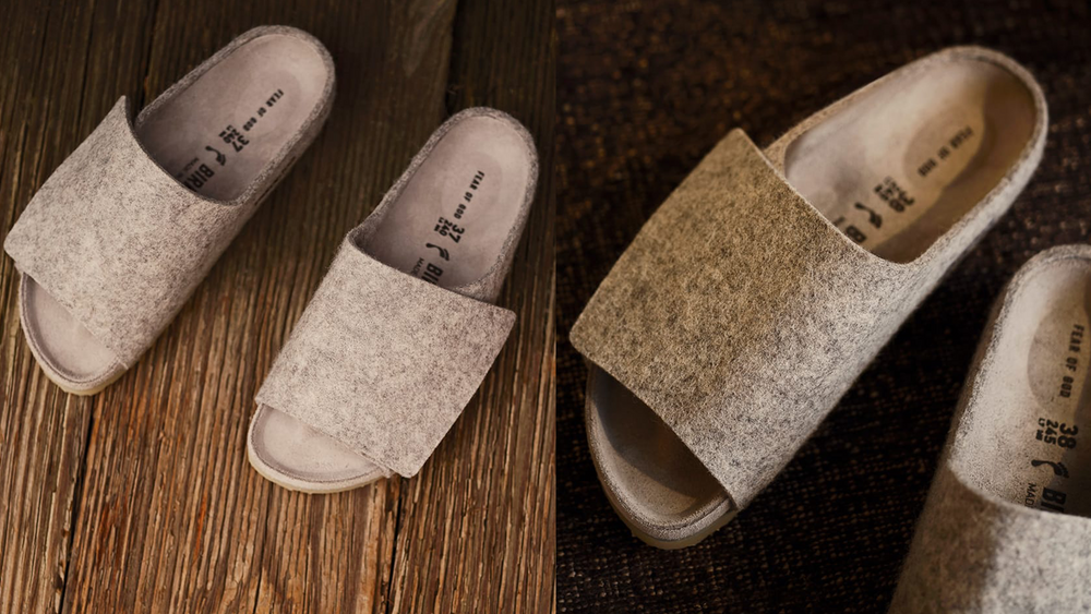 Image via Fear of God Fear of God x Birkenstock Ready the “Loz Feliz” Sandal in Wool Felt