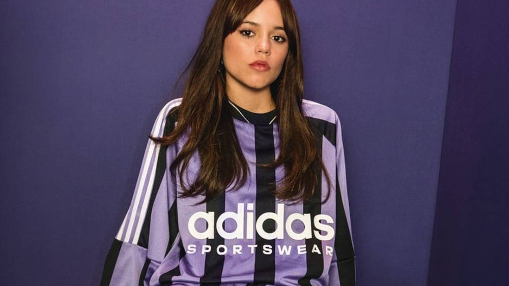 Image via adidas Jenna Ortega adidas