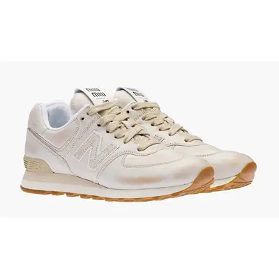 Miu Miu x New Balance 574 White Leather | Where To Buy | 5E946D  