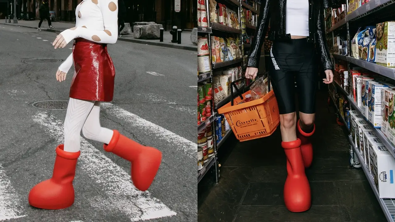 Big, Bold, and Brazy MSCHF's Giant Red Boots Are Inbound The Sole
