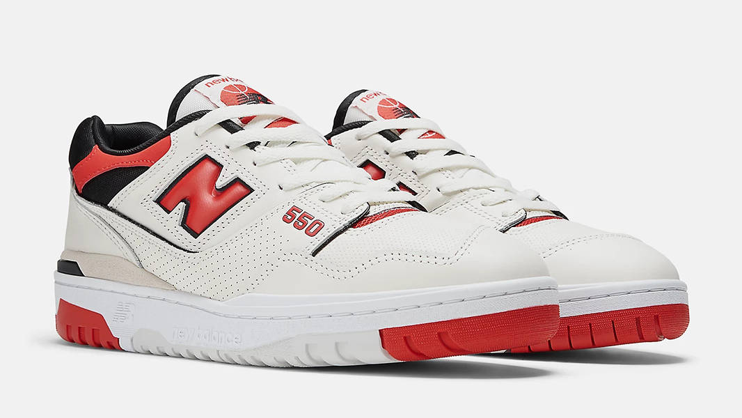 New Balance 550 True Red Black BB550VTB Side