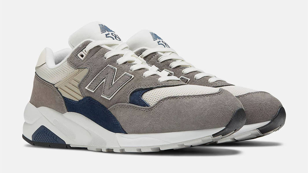 New balance 580 navy hot sale grey