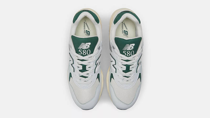 New Balance 580 White Nightwatch Green MT580RCA TOp