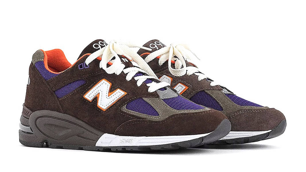 New Balance 990v2 Made in USA Brown Purple