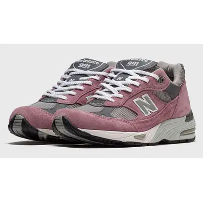 New Balance 991 Made in UK Pink Suede M991PGG Front