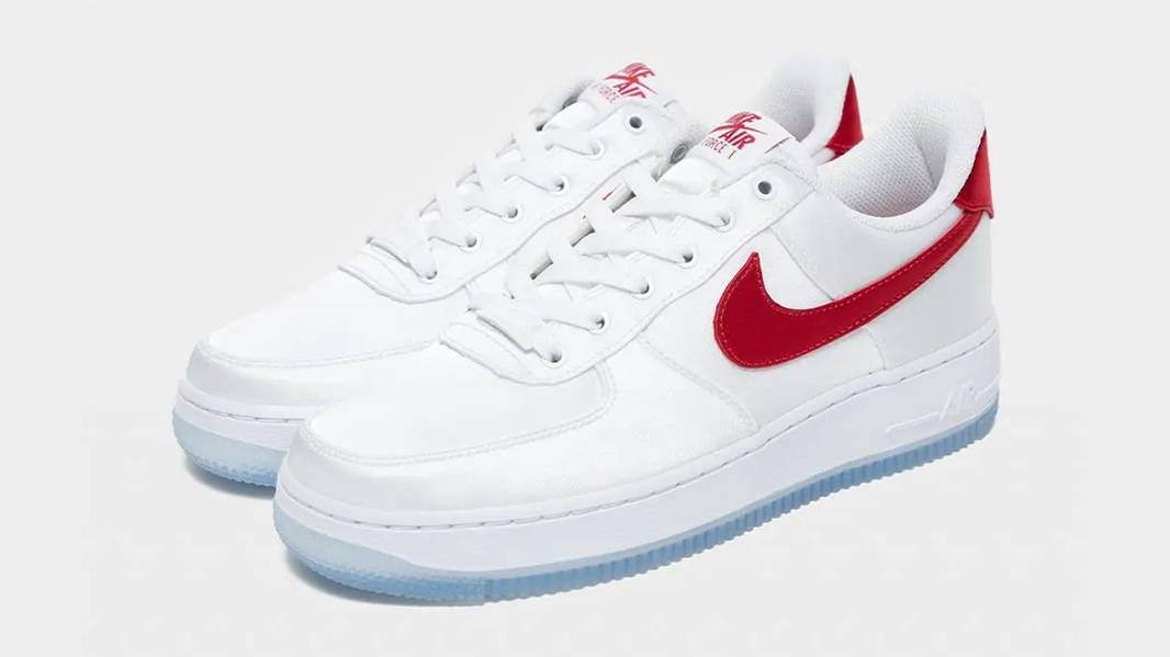 Nike Air Force 1 Low Satin White Red Where To Buy DX6541 100 The Sole Supplier