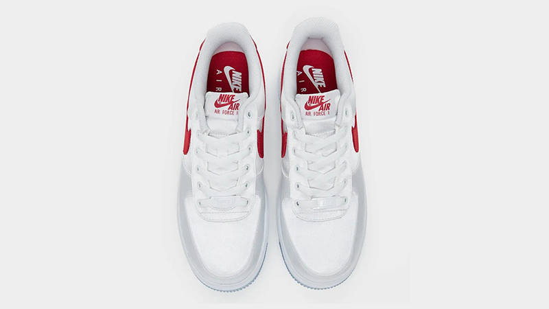 Nike WMNS Air Force 1 Low Satin White Red DX6541-100