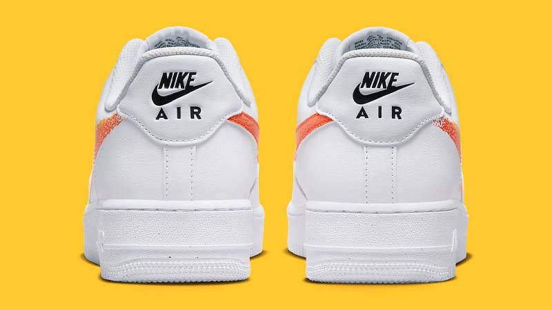 Nike Air Force 1 Low Spray Paint Swoosh White Back