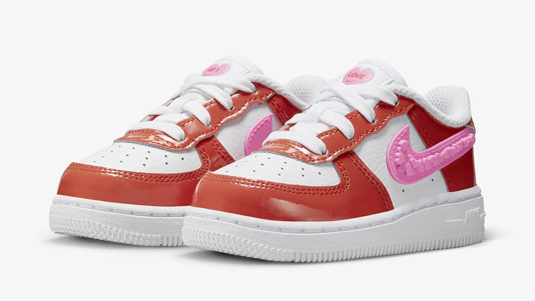 Nike Air Force 1 Low Toddler Valentine’s Day 2023 FD1033-600 Side