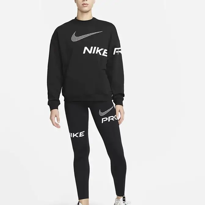 Nike Dri-FIT Get Fit French Terry Graphic Crew-Neck Sweatshirt | Where ...