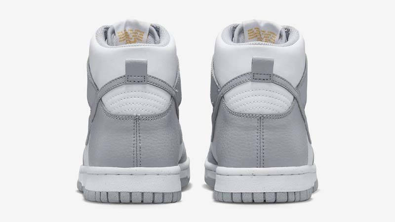 Nike Dunk High GS Grey Marigold Back