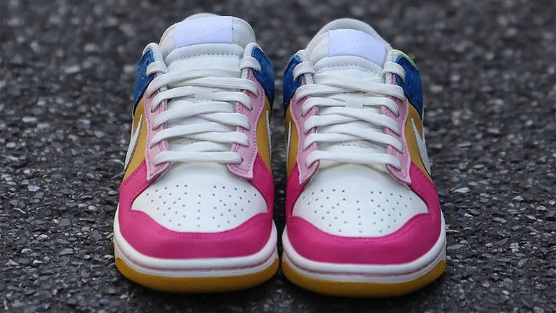 Nike Dunk Low Multi-Colour Font Front