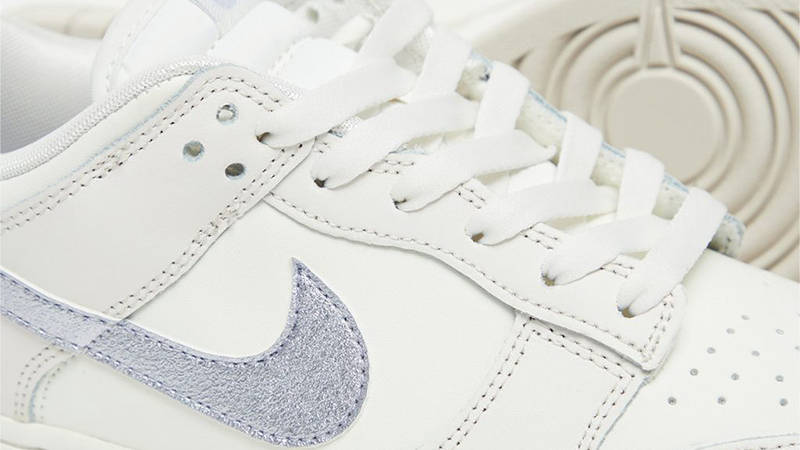Nike Dunk Low Silver Swoosh Detail