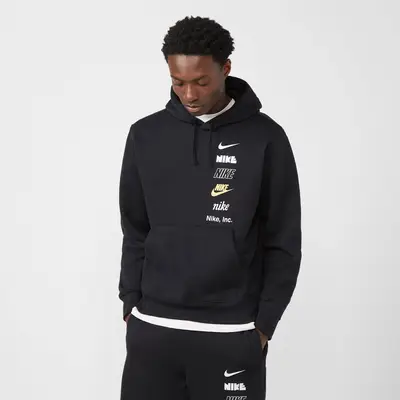 Nike Stack Logo Club Fleece Pullover Hoodie | Where To Buy | DX0783-010 ...