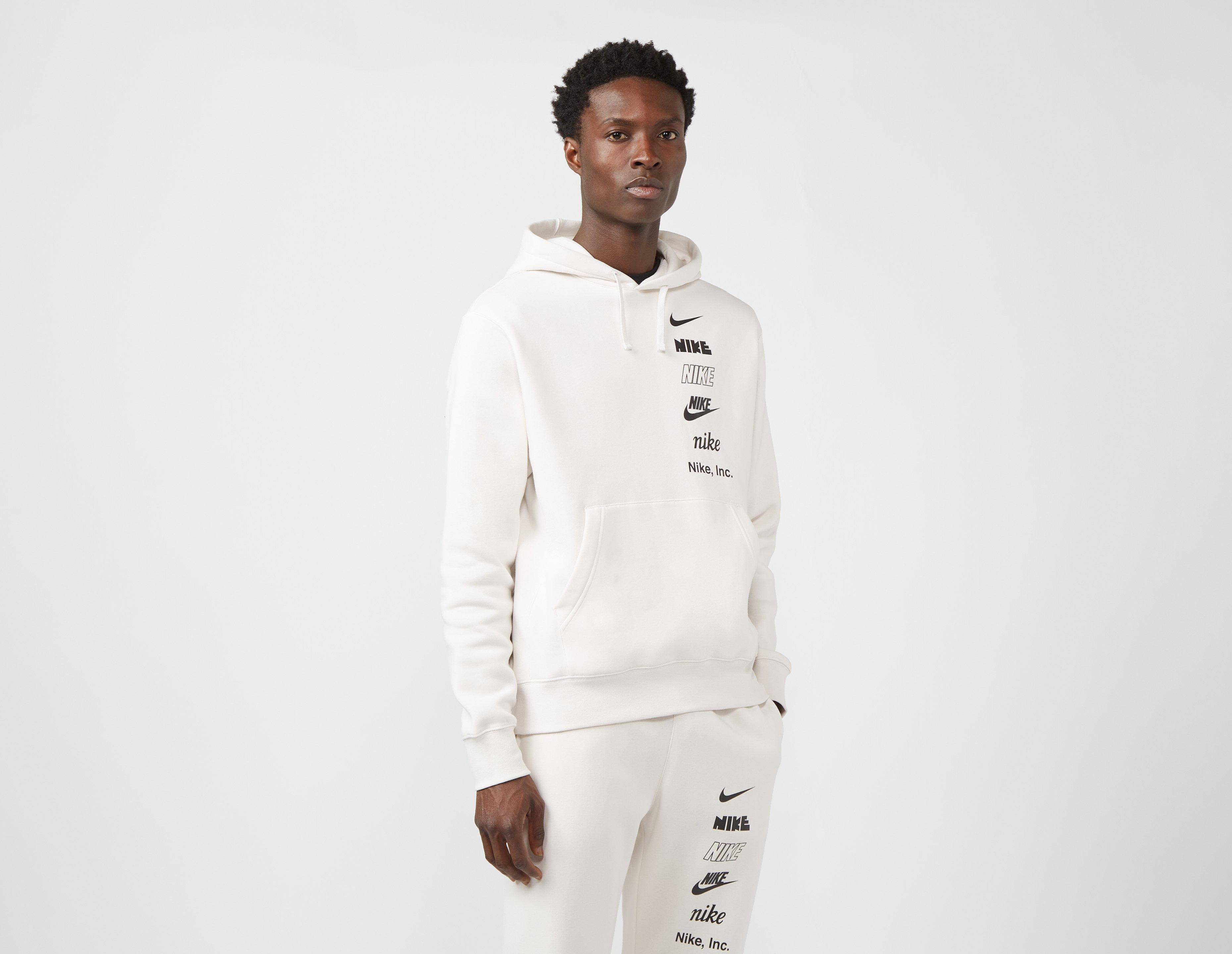 nike hoodie with a bunch of nike symbols