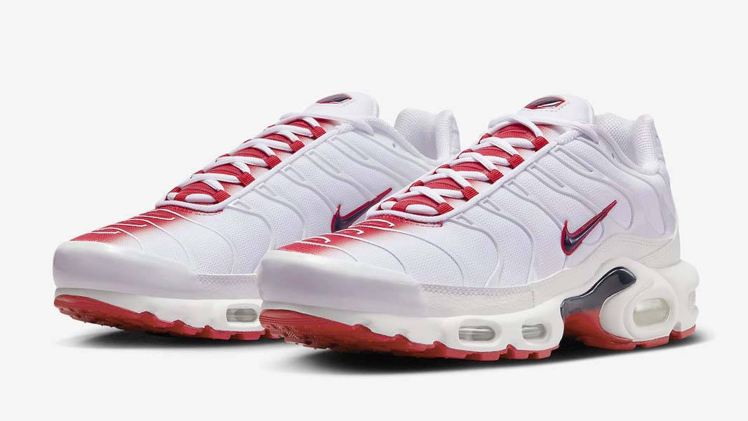 Nike TN Air Max Plus White Red Gradient Where To Buy | FN3410-100 | The Sole Supplier