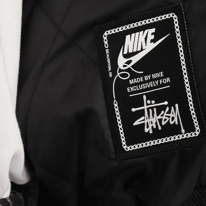 Nike x Stussy Stripe Wool Jacket | Where To Buy | dr4023-010 | The