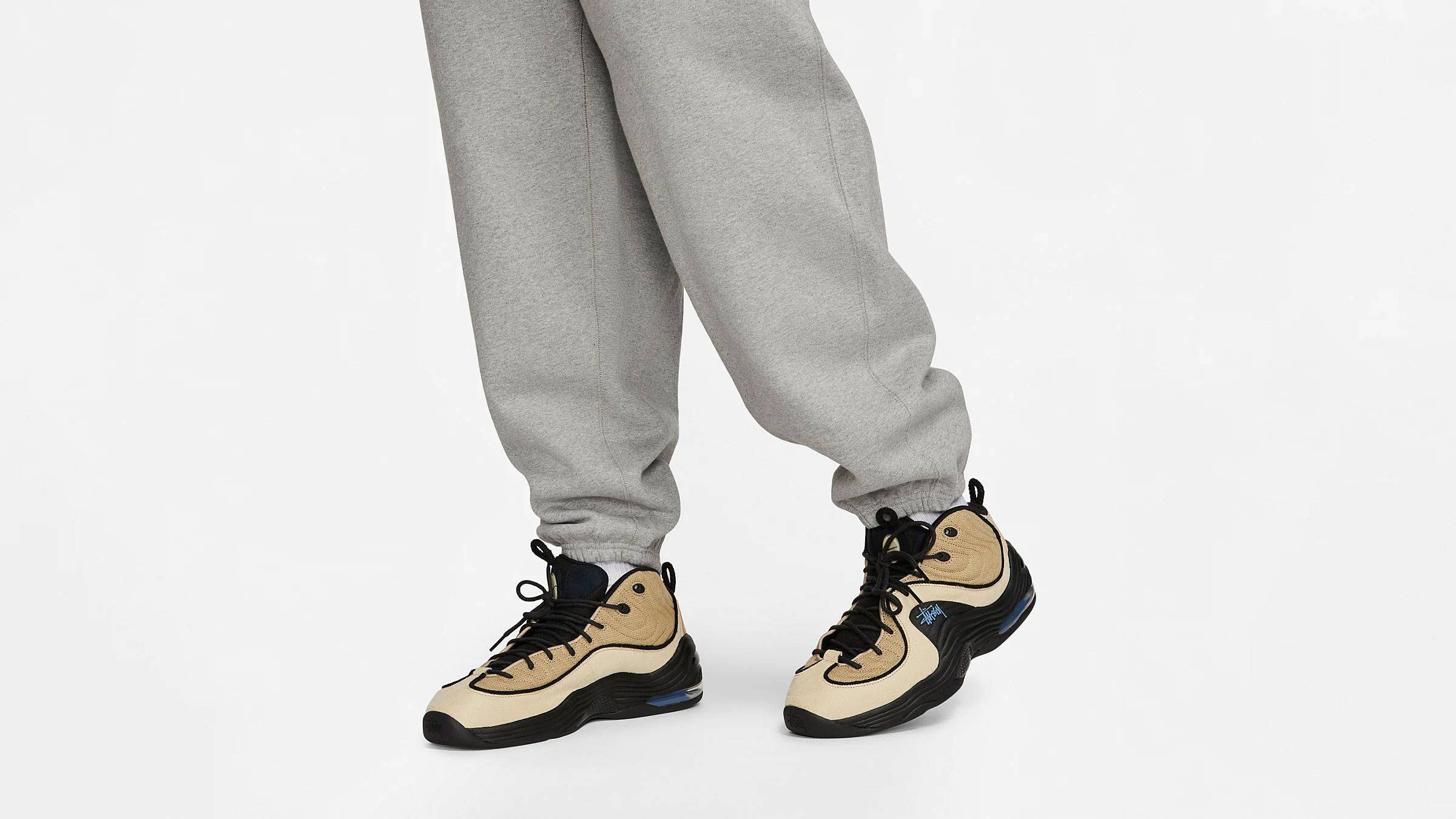 Nike x Stussy Sweat Pant Dark Grey Heather Side View