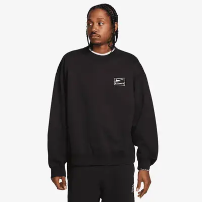 Nike x Stussy Washed Crew Sweat | Where To Buy | DO5310-010 | The Sole ...