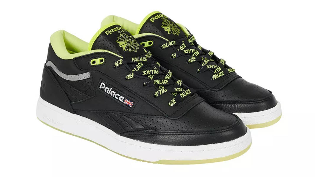 Palace x Reebok Club C 2 Mid Revenge Black Side